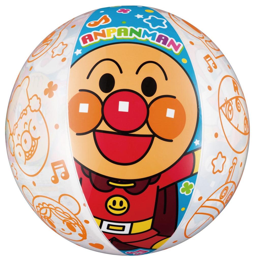 AGATSUMA Anpanman Large Colorful Beach Ball Approx. 370mm