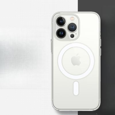 Подходит для Apple 16 Магнитный Прозрачный Чехол для Мобильного Телефона IPhone 13 Полная Защита от Падений XSMAX Прямой Край Подушка Безопасности Защитная Крышка