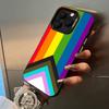 Lesbian LGBT Rainbow Pride For iPhone 17 16 15 14 13 12 11 Pro Max XS  17 Air Silicone Colored Silver Bumper Cover