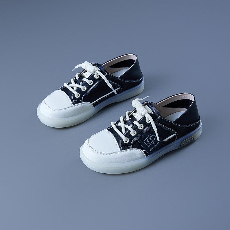 Белые туфли из натуральной кожи Повседневные белые туфли Туфли на плоской подошве