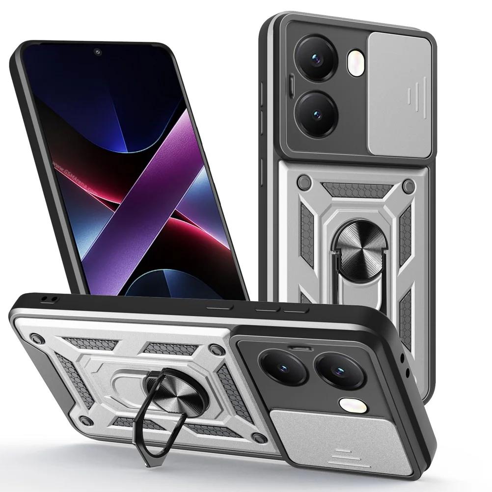 Прочный защитный чехол для объектива камеры XiaoMi POCO X7 Pro X7 F6 M6 X6 Pro Neo F5 Pro X5 F4 GT X4 F3 гибридный металлический держатель кольца