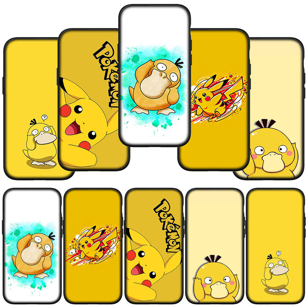 Phone Case for iPhone 17 16 15 Plus Xiaomi Poco F8 F7 X7 X6 M8 C85 C75 Redmi Note 14 12 11 13 Pro Max A4 14C 13C 15C Psyduck Pokemon GO Pikachu Cover
