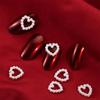 Heart-shaped Design Pearl Nail Art Decoration 3D Nail Jewelry DIY Nail Art Manicure Accessories
