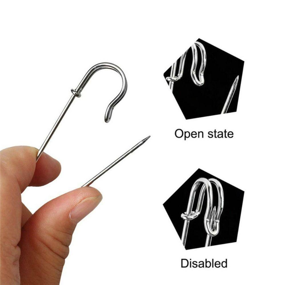High Quality Stainless Steel Jewelry DIY Craft Safety Pins Large Safety Pin Small Brooch Needles