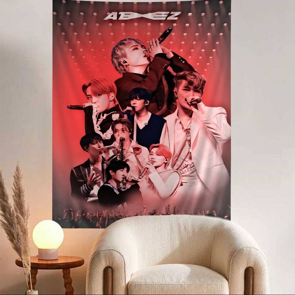 ATEEZ Группа Красочный Гобелен Настенный Бохо Настенные Гобелены Мандала Настенные Полотна