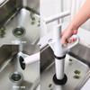 High Pressure Sewer Dredge Clogged Remover Toilet Plunger Drain Cleaner Pump Air Drain Blaster Manual Pneumatic Dredge Tool