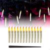 12 Pieces Flameless Taper Candles Floating with Wand Remote Dripless