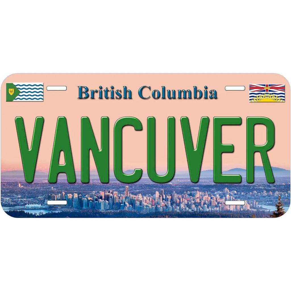 Vintage License Plates Decoration Signs Vintage Dubai Munich Madrid Moscow City Tags Metal Automotive Signs For Car Front