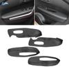 4 шт., мягкий кожаный чехол на подлокотник для Renault Kadjar 2016 2017 2018, подлокотник внутренней двери, панель, кожный покров, наклейка, отделка с инструментами