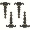 4/8 Piece T-Hinge, Zinc Alloy Vintage Bronze Decorative T-Shape with Hinges Door Hinge, Includes Screws