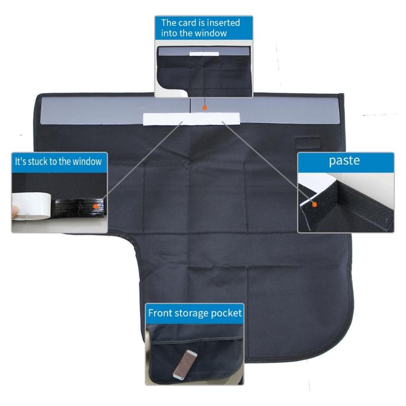 Vehicle Interior Panel with Mesh Pocket Dog Car Door Windows Mat Car Door Cover