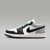 Jordan Air Jordan 1 Винтажные Баскетбольные Кроссовки Женские Низкие Холщовые Белые