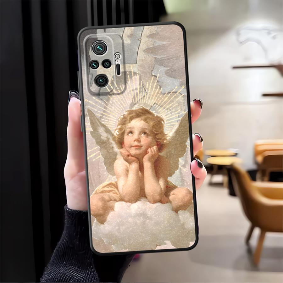 Чехол для телефона для Xiaomi Redmi Note 14 12 11 A3 12C 13C A1 9 8 7 13 Pro Plus 10 K80 14C A4 A5 K40 A1 A2 Милый Ангел