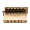 Musiclily Pro BV012 Vintage 6-Point Tremolo Bridge, Gold, 10.5 mm String Spacing, 36 mm Brass Block