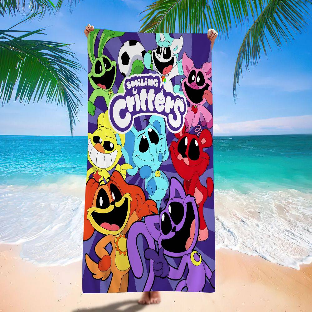 Critters C-CATNAP D-DOGDAY Классическое Винтажное Банное Полотенце Микрофибра Мягкое Впитывающее Дышащее Для Девочки Детей Пляжное Полотенце