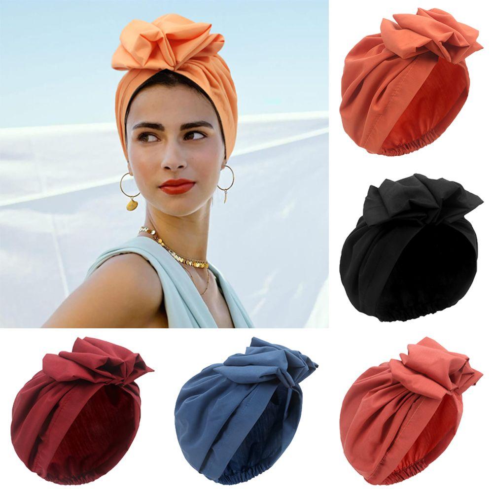 Hat Beanie Cap Headwrap Headscarf Bonnet Turban African Head Wraps Cancer Chemo Cap Muslim Hijab