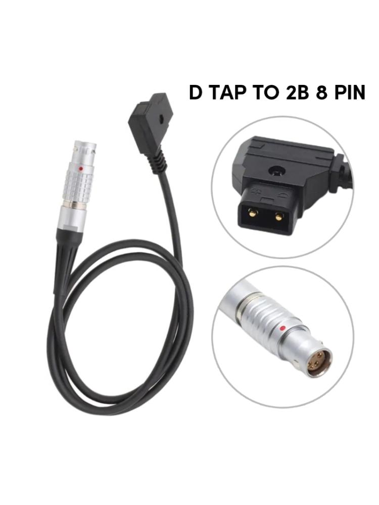 D Tap to 2B 8 Pin Female Power Cable for Amira LF Camera Battery Conversion Cable Accessories 60cm