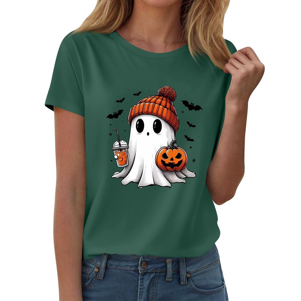 Женские футболки, Женские топы с коротким рукавом, Летняя мода, Повседневные стильные футболки с круглым вырезом, Туники