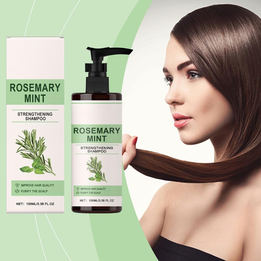 Шампунь с перечной мятой, увлажняющий шампунь, питательный шампунь для вьющихся волос, шампунь для гладкости и сияния, питательный шампунь для волос, 100 мл