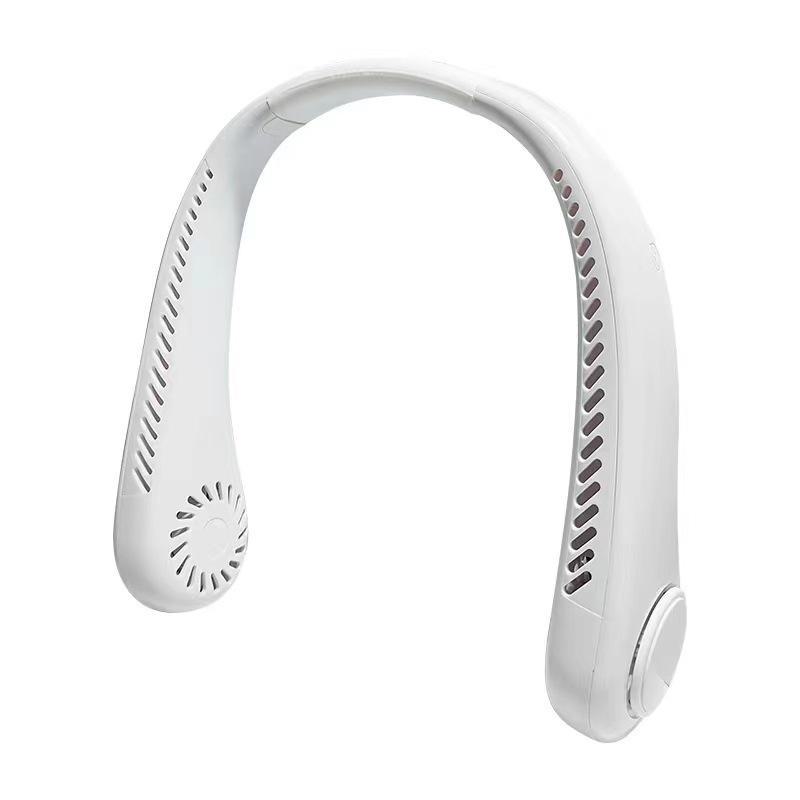 Беслистный USB-вентилятор для шеи с зарядкой — портативное, складное, охлаждающее решение для активного отдыха на открытом воздухе