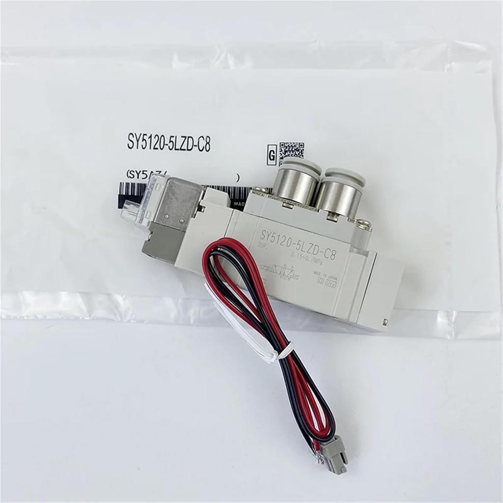 1Pcs Solenoid Valve SY5120/5220/5320-3/4/5/6LZD/DG-01/C4/C6/C8 Pneumatic Accessories(SY5120-6LZD-01)