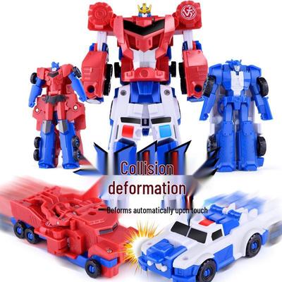 Трансформирующаяся магнитная игрушка-робот - два в одном Mecha Boy