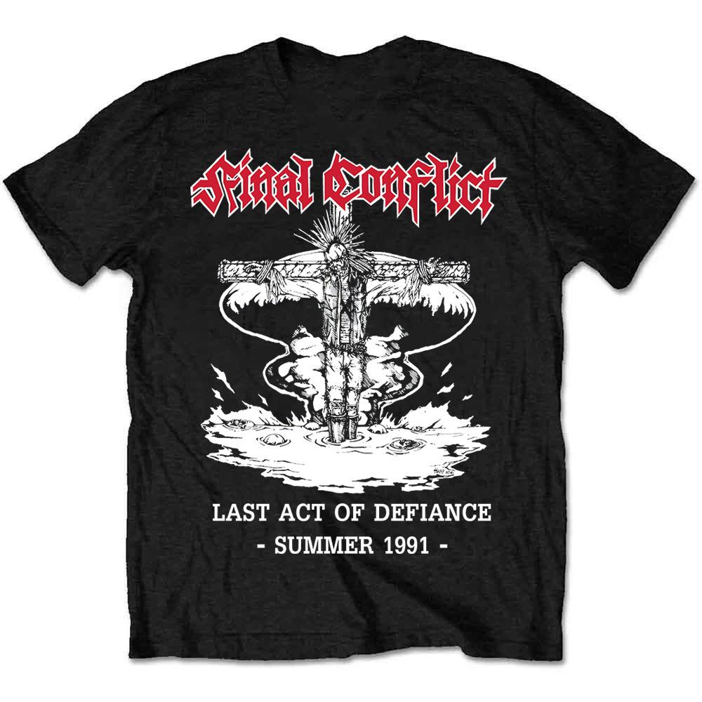 FINAL CONFLICT band T Shirt S-5XL Cotton short-sleeved black men Unisex T-Shirt