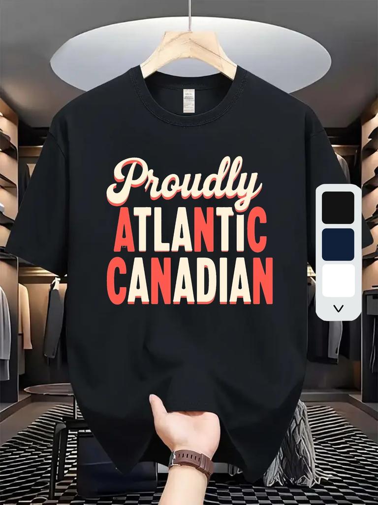 610 Cotton Blend T-shirt - "Proudly Atlantic Canadian" Graphic Print