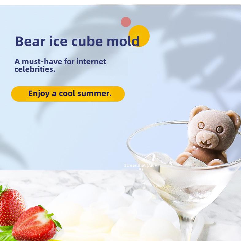 Формы для кубиков льда Bear: Силиконовая форма для льда для замороженных лакомств и ледяных шариков