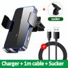 Wireless Charger Car Stand Phone Holder Dual Coil Fast Charging Station For Samsung Z Flip 4 3 2 S21 S20 S10 iPhone 15 14 13 12
