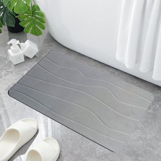 Bathroom Floor Mat Quick Absorbent Quick-Drying Diatom Mud Anti-Slip Bottom Entry Rug