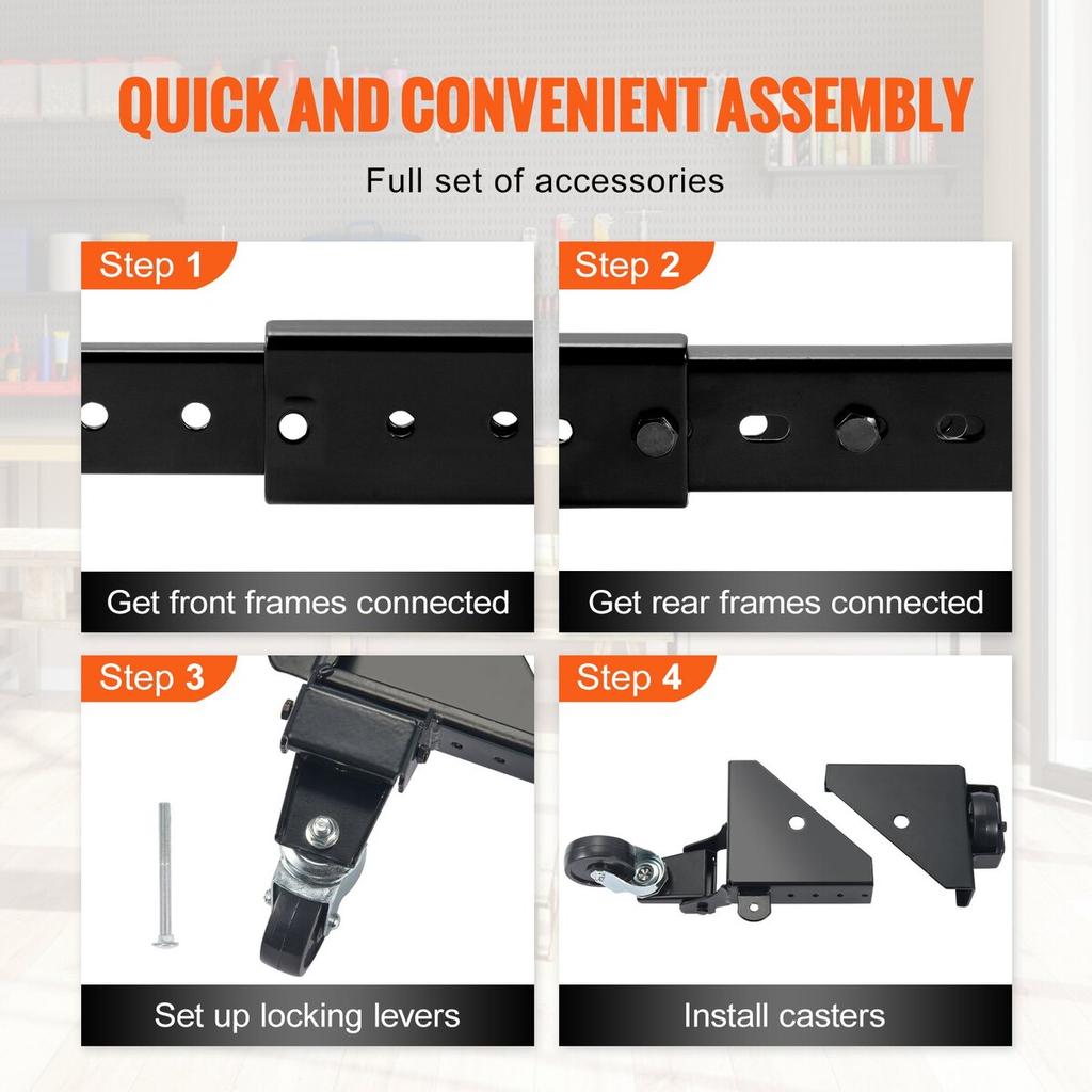 Mobile Base Heavy Duty Universal Stand 500 lbs Capacity For Tools Machines