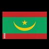 Drapeau - Mauritanie - 60 X 90 Cm - Polyester - Recto/verso - Œillets En Fer