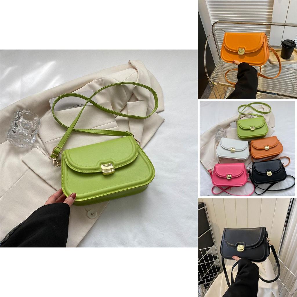Trendy Simple Fashion Solid Color Shoulder Crossbody Bag For Women 2023 Spring Summer New Stylish Lady Bag