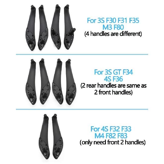Car Door Handle Inside Pull Trim Cover For BMW 3 4 Series M3 M4 F30 F31 F32 F33 F34 F35 F36 F80 F82 F83 316d 318d 320d 325d
