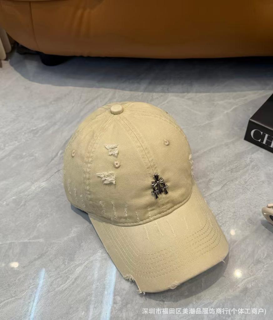 New personalized design washed hole baseball cap made old curved brim couple spring and summer casual versatile cap tide