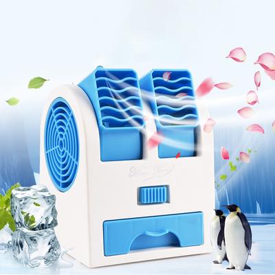 USB Мини Кондиционер Портативный Персональный Вентилятор Охлаждения Двойной Выход Воздуха Летний Настольный Вентилятор Воздушного Охладителя