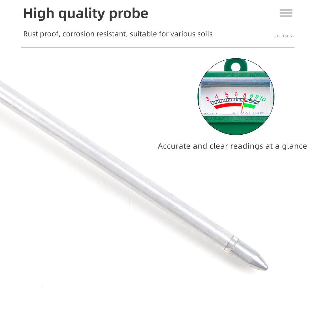 Измеритель pH почвы и влажности почвы Детектор мониторинга влажности почвы Гигрометр Тестирование цветов Домашнее садоводство Измерительный инструмент