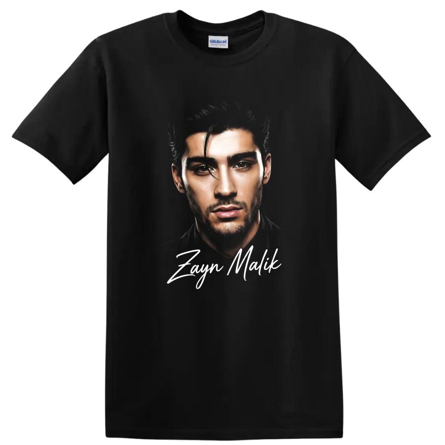 Zayn Malik Portrait British Singer Watercolor Music Fan T Shirt Graphic Tee
