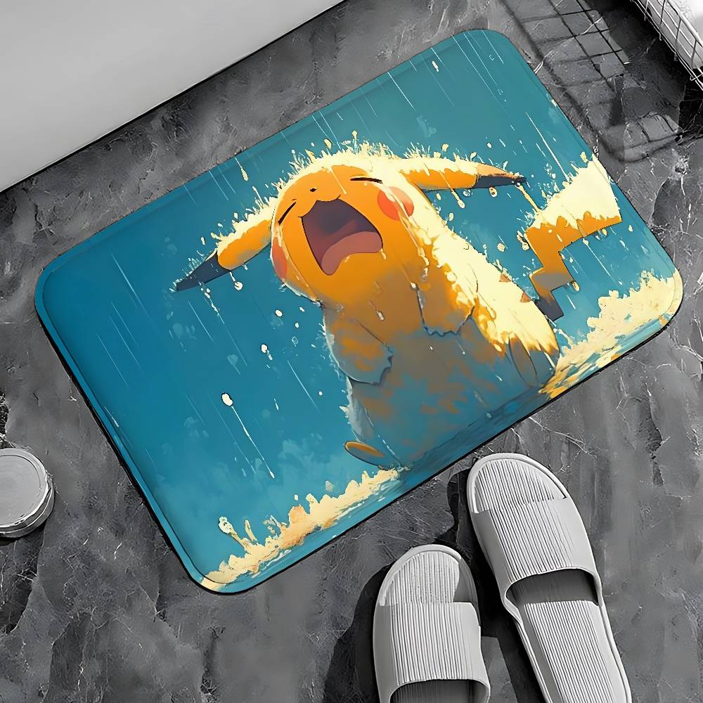E-PokémonS Entry Door Floor Mat Festive Decorations Carpet Bathroom Anti-slip Mat Entrance Doormat
