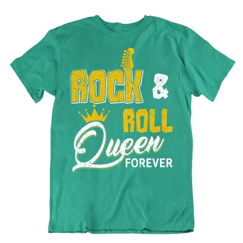 Rock And Roll Queen Forever Tshirt Funny T-Shirt Vintage Tee Birthday Gift