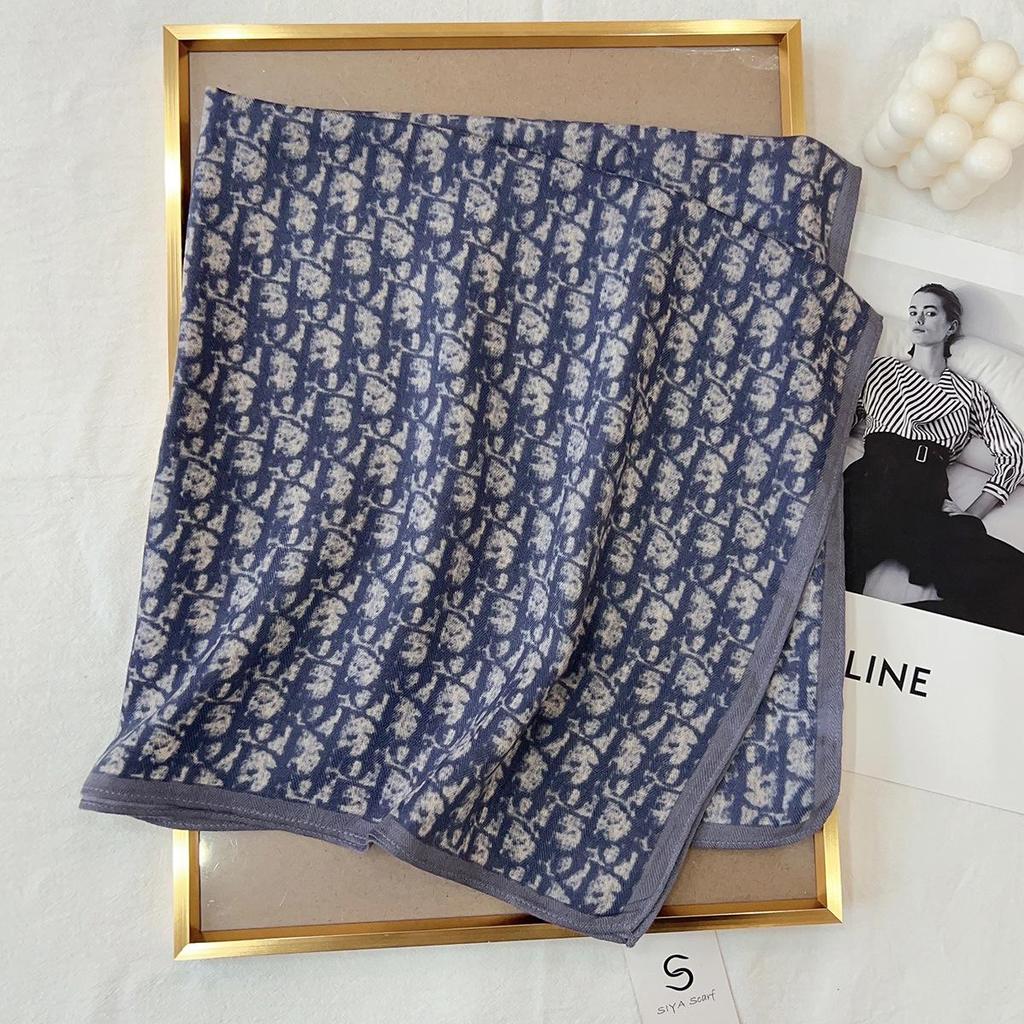 Korean Style Silk Square Scarf with Butterfly & Flower Print - Women's Fashion Accessory, Neck Tie, or Hair Scarf - Ideal Mother's Day Gift