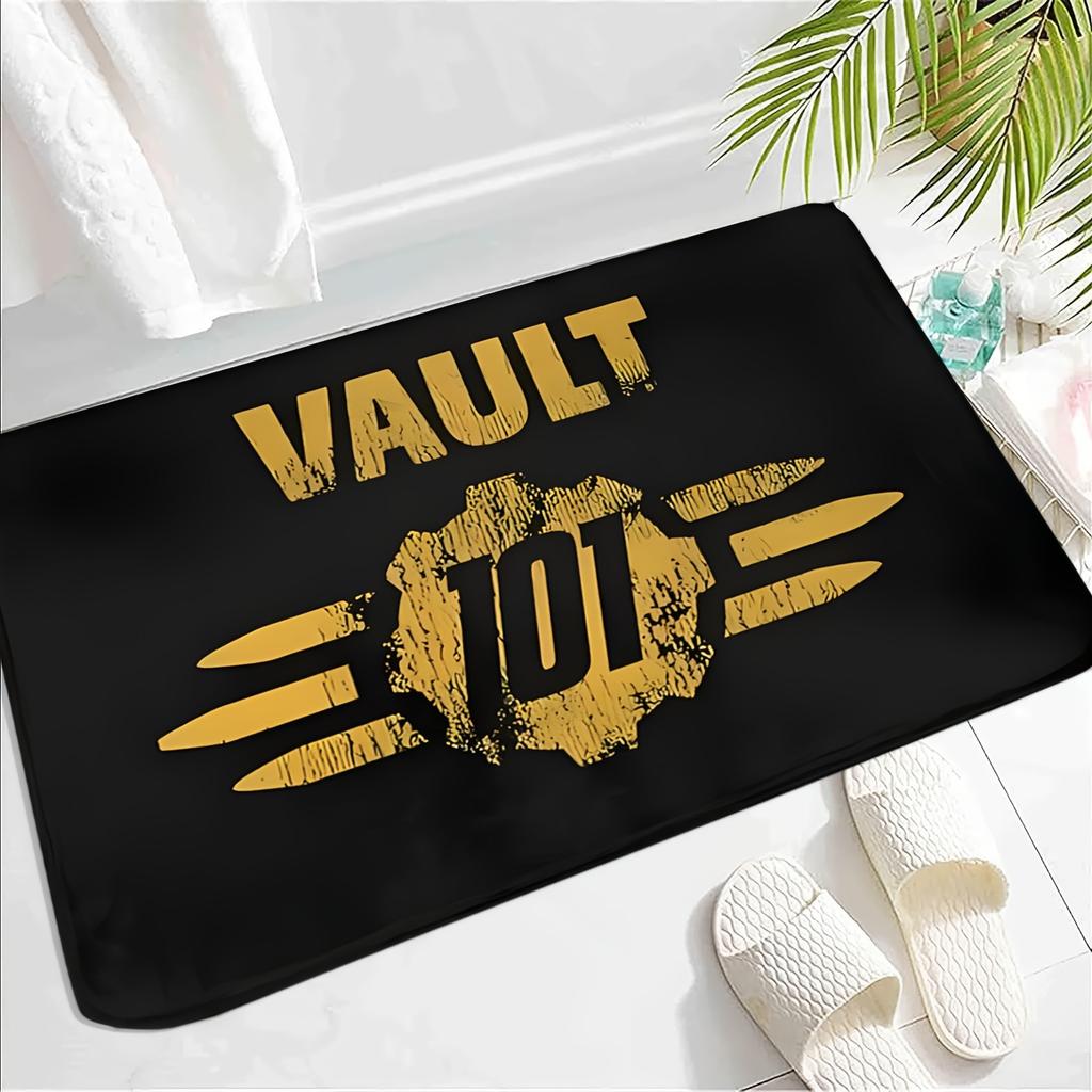 VIKAMA Retro Post Apocalyptic Game Doormat, Non Slip, Absorbent Entryway Doormat, Front Door Entryway Rug, Home Decor