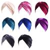 Cap Muslim Cross Twist Turban Hat Velvet Stretch Cap Chemo Headscarf Beauty Hat