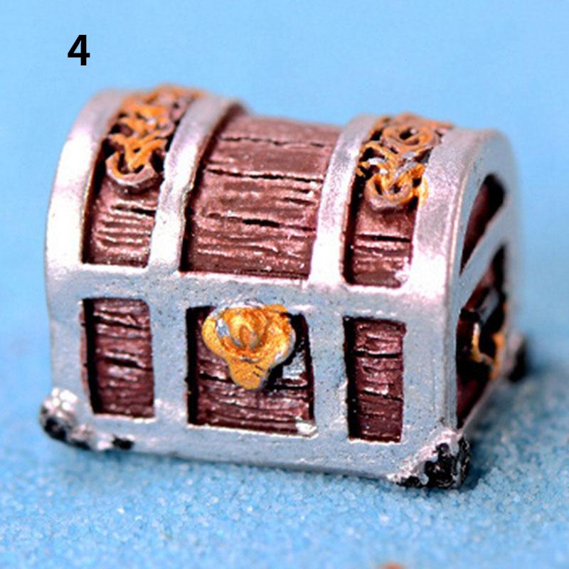 Сундук с сокровищами, антикварный творческий аквариум, украшение для аквариума, пейзаж, пират, золотые монеты, украшения, поделки из смолы