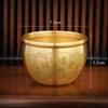 Brass Feng Shui Bowl Chinese Traditional Luck Fortune Wealth Statue Sculpture Success Folk Treasure
