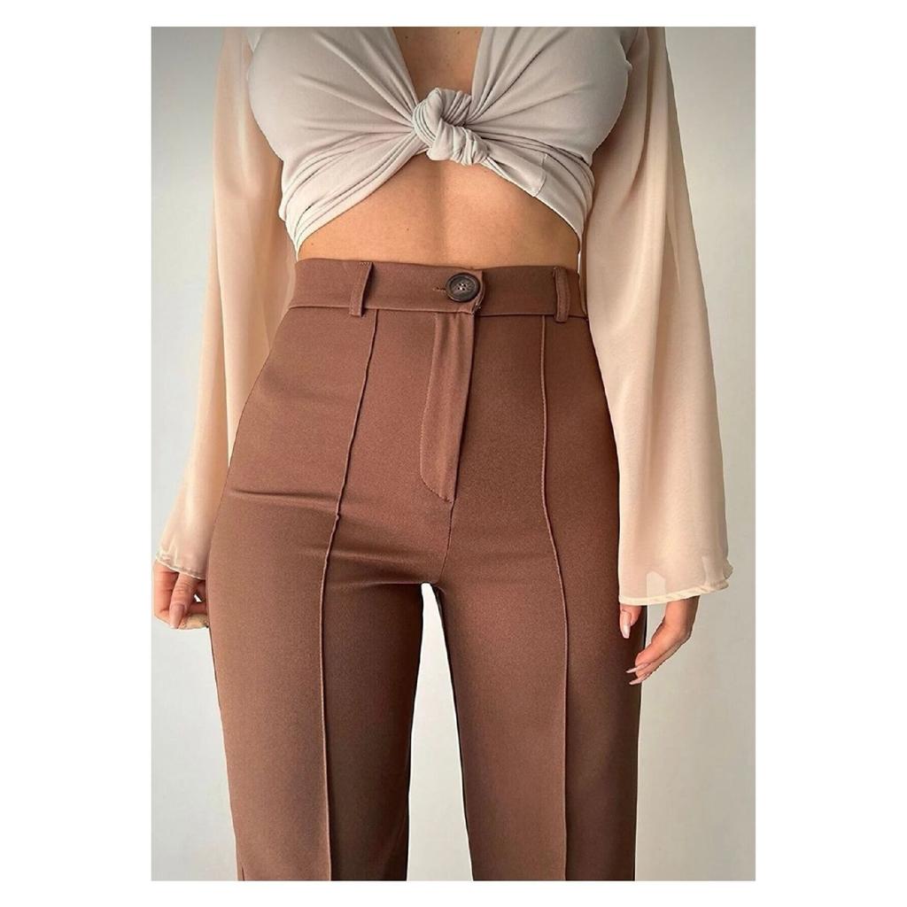 Женские синие свободные широкие джинсы-палаццо большого размера