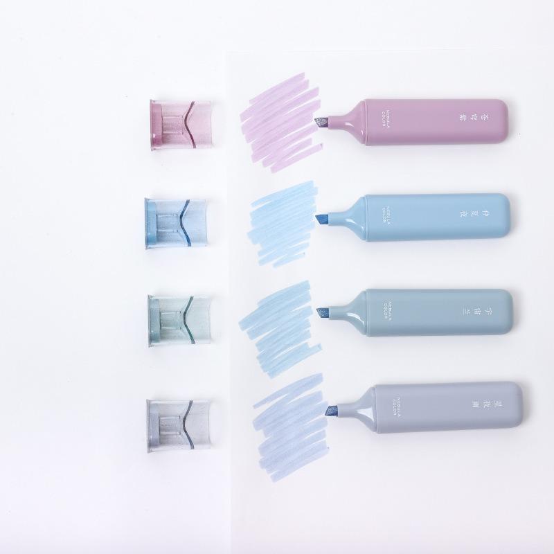 4PCS/set Glitter Highlighter Pen Fine Flash Markers Painting Maker For Scrapbook Diary Journal Student Kids Stationery Supplies