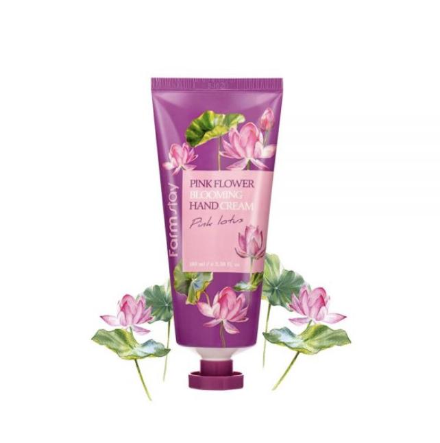 FARM STAY Крем для рук Pink Flower Blooming Розовый лотос 100мл (3 варианта)