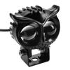 Светодиодные противотуманные фары для мотоцикла, белые/желтые, DC12-85V Owl, вспомогательные фары для автомобилей, квадроциклов, автомобилей